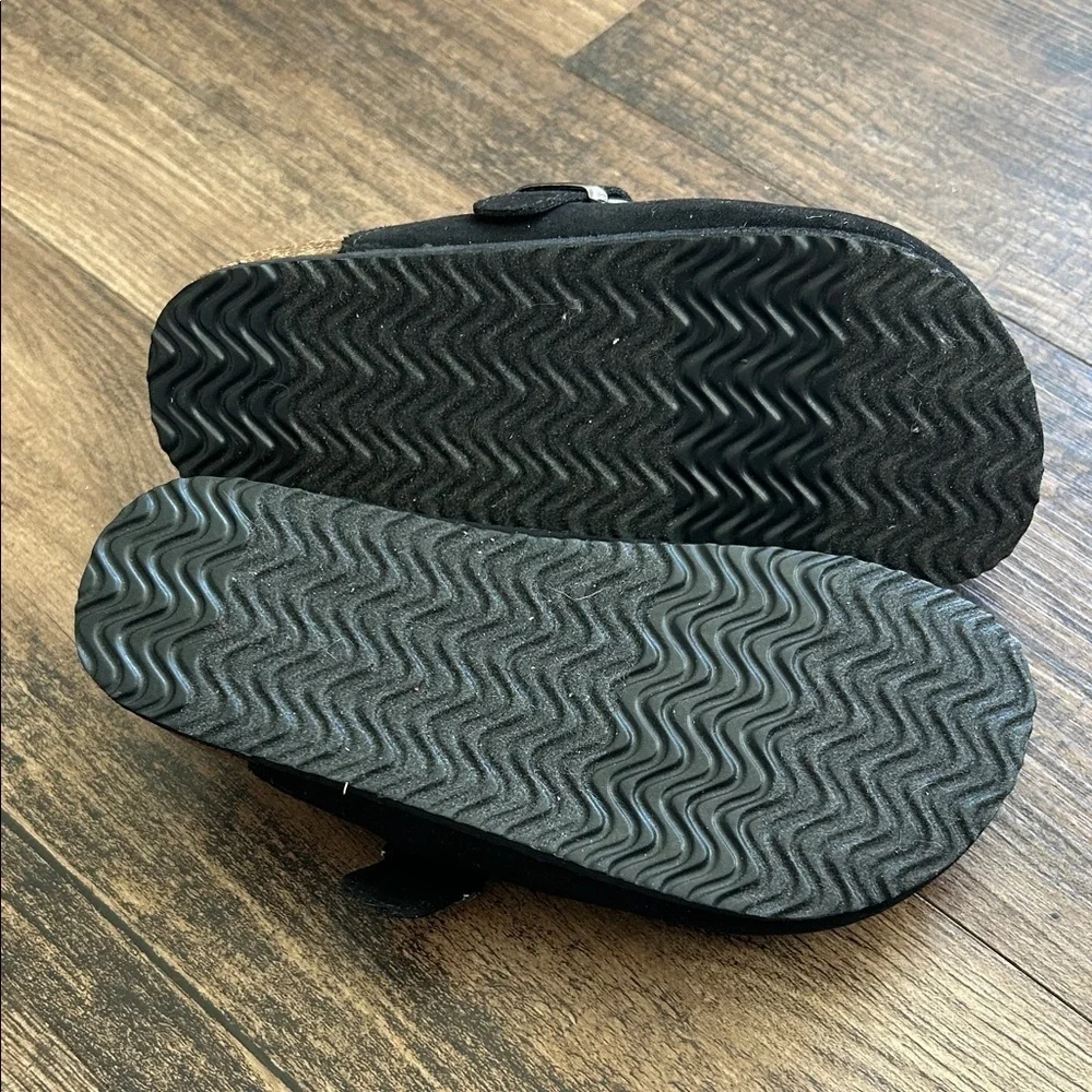 SO Black Kids clog Shoes with Buckle